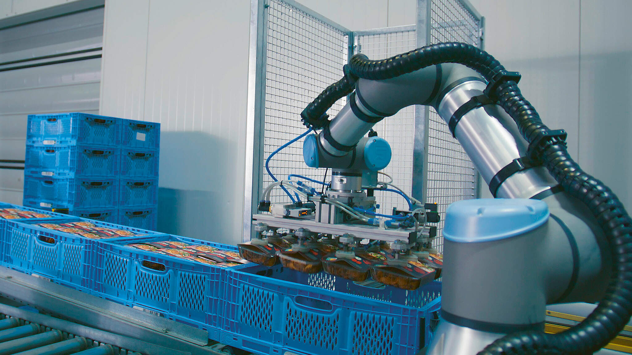 Die Cobots packen im Bereich Value Added Service mit an.