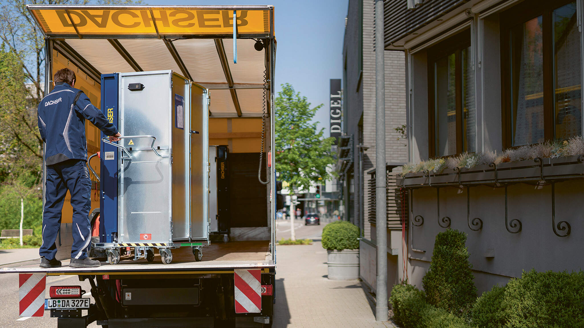 Lieferung direkt in den Shop